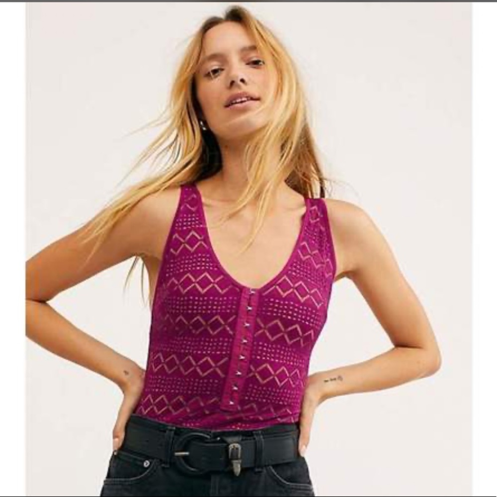 Free People Intimates Thank You Never Bodysuit